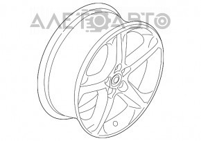 Roată de 18 inch R18 5*108 Ford Fusion mk5 13-16 tip 6, bordură