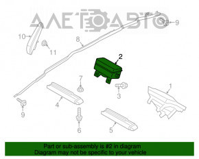 Подушка безопасности airbag пассажирская в торпеде Ford Fusion mk5 17-20 ржавый пиропатрон