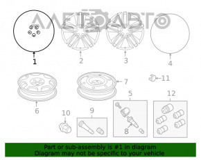 Roată de 18 inch pentru Ford Edge 15- tip 2 SE, jantă