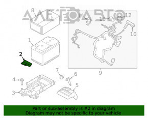 Suportul de fixare a bateriei Ford Fusion mk5 13-20