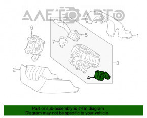 Подрулевой переключатель правый Lincoln MKC 15-
