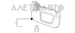 Capota dreapta Lincoln MKX 16- bej.