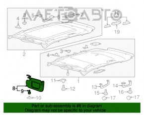 Capota dreapta Lincoln MKX 16- bej.