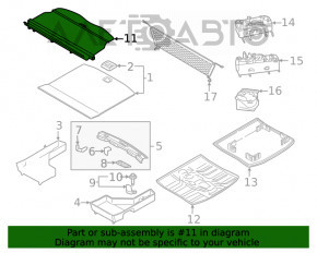 Capac portbagaj Ford Edge 15-20 negru