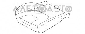 Scaun pasager Ford Edge 15- cu airbag, electric, incalzit, piele neagra, Titanium, pentru curatare.