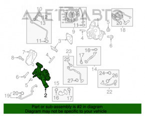 Turbina stângă Ford Edge 15-18 2.7T