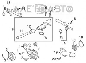 Pompa de răcire Ford Edge 15- 2.7T