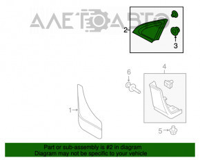 Moldura triunghiulară a aripii față stângă Ford Edge 15- structură nouă OEM originală