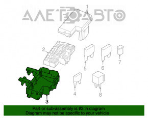 Corpul blocului de siguranțe sub capotă Ford Mustang mk6 15-