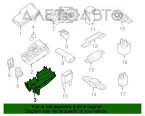 Carcasa cutiei sigurante sub capota Ford C-max MK2 13-18