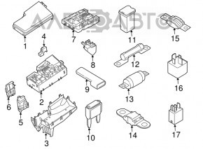 Carcasa cutiei sigurante sub capota Ford C-max MK2 13-18