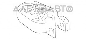 Подушка двигателя задняя Ford C-max MK2 13-18 короткая, потрескана