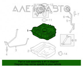 Rezervor de combustibil Ford C-max MK2 13-18 Energi