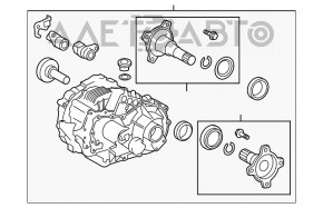 Задний дифференциал редуктор электрический Lexus RX400h 06-09 153к ржавый