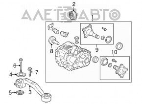 Задний дифференциал редуктор Lexus RX450h 10-15