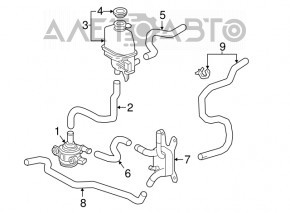 Масляный охладитель АКПП Toyota Prius 50 16- 2ZR-FXE