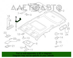 Manerul plafonului dreapta Ford Ecosport 18-22