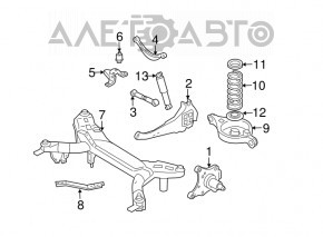 Bară de reglare spate stânga Mazda6 03-08 nouă OEM originală