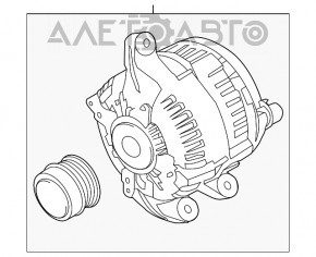 Генератор Ford Edge 15-22 2.0T