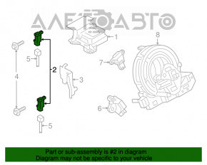 Senor airbag frontal dreapta Mazda CX-5 13-16 nou OEM original