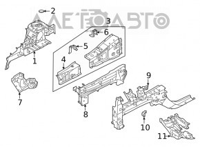 Partea din față stânga Nissan Rogue 21-23 construită în SUA