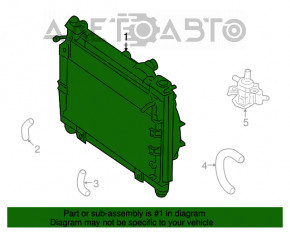 Radiatorul de răcire a invertorului pentru Lexus GS450h 06-11