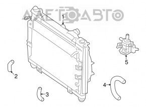 Radiatorul de răcire a invertorului pentru Lexus GS450h 06-11