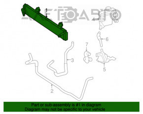 Radiatorul de răcire a invertorului Toyota Camry v40