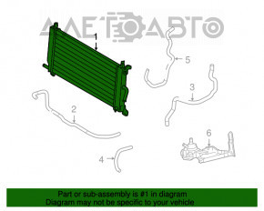 Радиатор инвертора Lexus RX400h 06-09