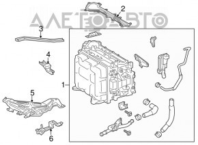 Кронштейн инвертора нижний Lexus RX450h 10-15