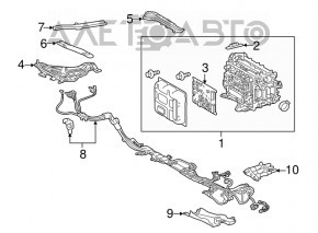 Кронштейн инвертора нижний Lexus RX450h 16-22