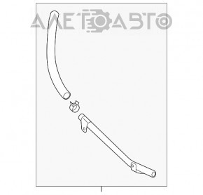 Radiatorul invertorului - rezervorul Toyota Avalon 13-18 hibrid