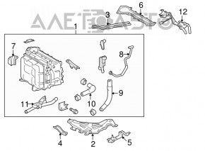 Кронштейн инвертора верх Lexus RX450h 10-15 2 части