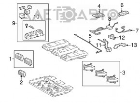 Ventilatorul de răcire VVB al centrului Lexus RX450h 10-15