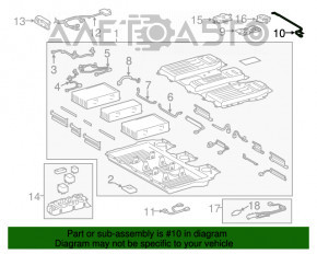 Terminal negativ al bateriei Toyota Highlander 11-13.