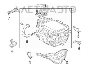 Invertorul Toyota Camry v50 12-14 hibrid SUA