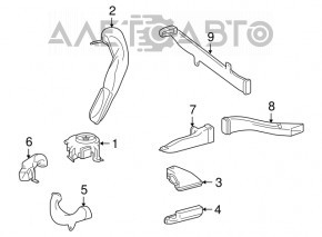 Conducta de aer pentru radiatorul Lexus Hs250h 10-12