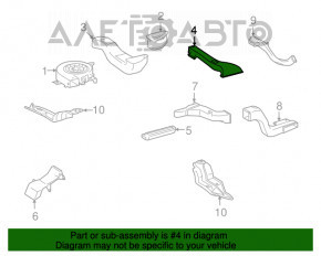 Conducta de aerisire a radiatorului pentru Lexus GS450h 07-11, nr. 3