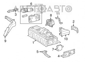 Baterie de acumulator asamblată VVB pentru Lexus ES300h 13-18 93k 265V