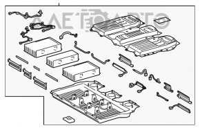 Baterie de acumulator asamblată VVB pentru Toyota Highlander 11-13 hibrid