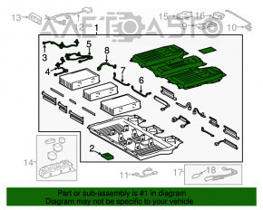 Baterie de acumulator asamblată VVB pentru Toyota Highlander 11-13 hibrid