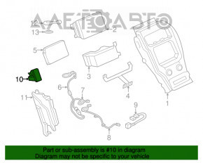 Hub USB Lincoln Nautilus 19-21 pentru card SD.