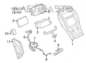 Hub USB Lincoln Nautilus 19-21 pentru card SD.