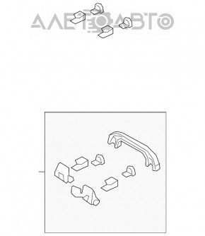 Ручка потолка задняя правая Mazda CX-9 16- серая новый OEM оригинал