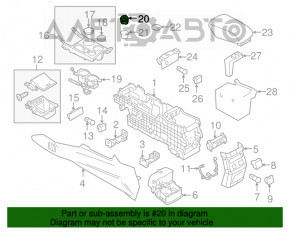 Comutatorul modurilor de conducere integrală Ford Explorer 16-19