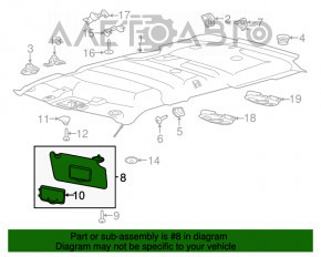 Capota dreapta Ford Explorer 16-19 neagra, cu iluminare, fara carlig