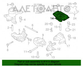 Perna motorului stânga Ford Fusion mk5 13-20 1.5T, 1.6T, 2.0T, 2.5