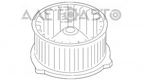 Motorul ventilatorului de încălzire Mazda CX-5 17-