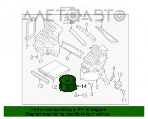 Motorul ventilatorului de încălzire Mazda CX-5 17-