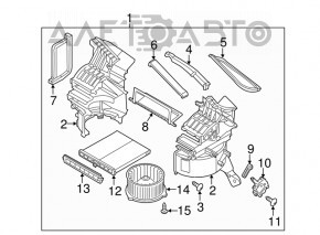 Motorul ventilatorului de încălzire Mazda CX-5 17-